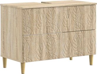 vidaXL Mueble De Lavabo Para Ba&ntilde;o Delft Roble Sonoma 82 X 41 X 59 Cm Vidaxl