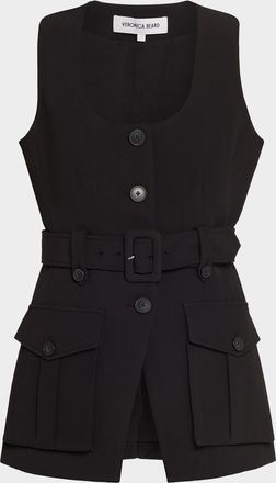 Veronica Beard Becker Tailored Utility Vest
