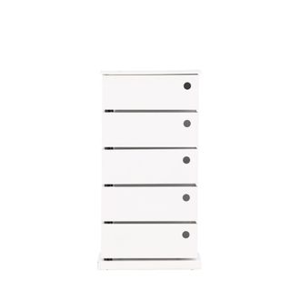 Venture Design C&oacute;moda de 5 cajones de metal H72cm - Blanco