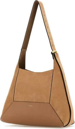 Jimmy Choo London Womens Diamond Shoulder Bag Brown Calf Brass