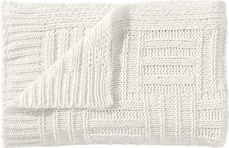 Tommy Bahama Chain Basket Knit Reversible Throw Blanket