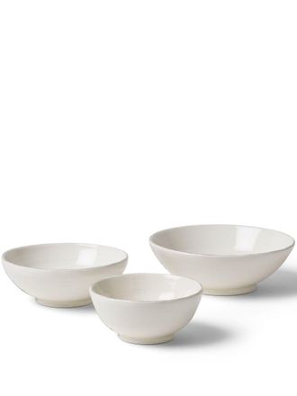 Brunello Cucinelli Set di 3 ciotole in ceramica - Bianco