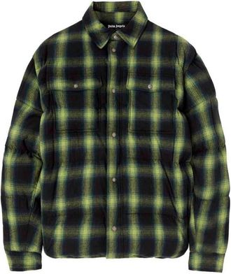 Palm Angels Plaid Gevoerde Shirtjack - Heren - Casual Overhemden - Veelkleurig - S - Overhemden