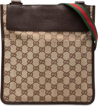 Gucci Pre-owned Gucci GG Canvas Web Crossbody Unisex 5DVR8X3GF2UC857F