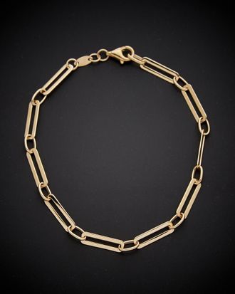 Italian Gold, Inc 14K Italian Gold Polished Paperclip Chain Bracelet