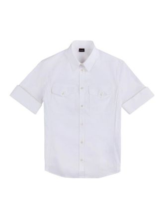Fay Shirt In White Stretch Cotton