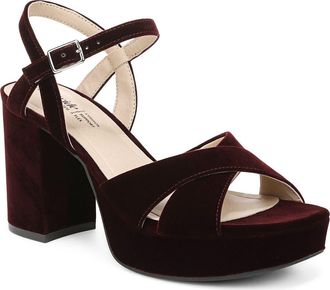 Life Stride Alice Platform Sandal - Wide Widths Available in Choco Plum at Nordstrom, Size 8.5