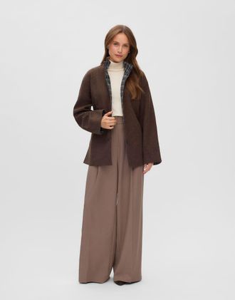 Vero Moda giacca color chocolate martini-Marrone