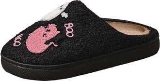 Generic Ladies Slippers Cozy Winter Footwear For Ladies Couples Fashion Home Comfortable Soft Fleece Lined Shoes With Cute Cartoon Design Indoor Outdoor Hallo