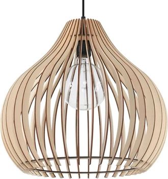 Wonderlamp L&aacute;mpara Colgante Reonka Madera Natural