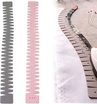 OEM Babero Flexible De Silicona De 4 Piezas, Herramientas Para Coser Bordes Con Alfileres De Colores Y Orificios Para Marcar