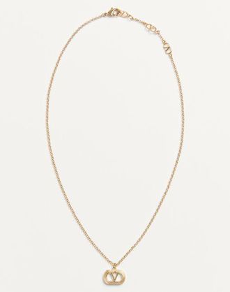 Valentino Garavani Ovalette Metal Necklace Woman GOLD UNI