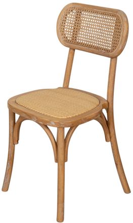 Biscottini International Silla De Madera Y Rat&aacute;n 88x52x44 Cm Sillas R&uacute;sticas Silla De Cocina Sillas De Comedor Sillas Modernas Silla Thonet Vintage