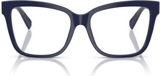 Tiffany & Co. 53mm Cat Eye Optical Glasses in Dark Blue at Nordstrom