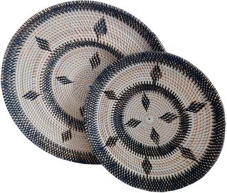 My Bliss Home Bandeja redonda de mimbre D40cm