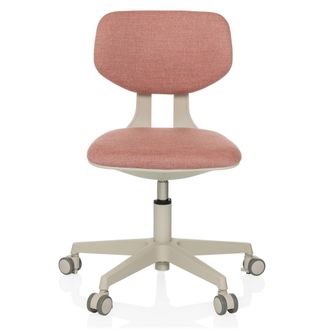 hjh OFFICE Silla giratoria para ni&ntilde;os tela rosa