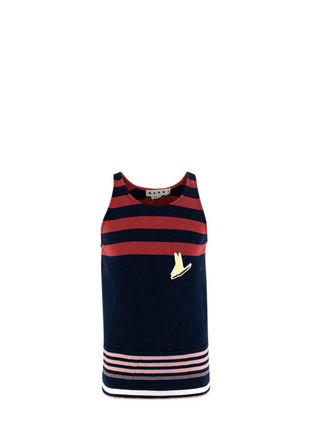 Marni Striped Cotton Jersey Tank Size XS