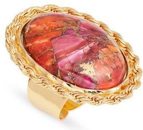 Nest Spiny Oyster Adjustable Ring in Pink at Nordstrom