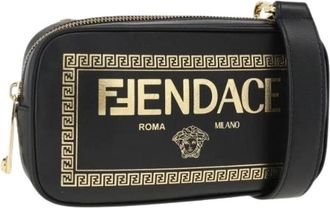 Fendi Pre-owned Cross Body Bags, female, Black, Size: ONE SIZE Pre-owned Vintage Shoulder Bag