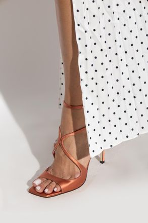Jimmy Choo London Azia 95 Heeled Sandals, Womens, Orange