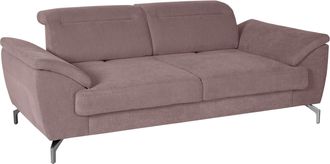 Sit&more 2,5-Sitzer »Percy« 15 cm Fusshöhe, Sitztiefenverstellung, wahlweise Kopfteilverstellung