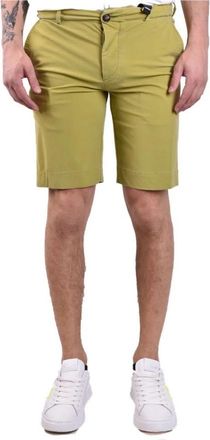 Roberto Ricci Design Groene Shorts van Polyamide/Elastaanmix - Heren - Korte Broeken - Groen - XL - Korte Broeken