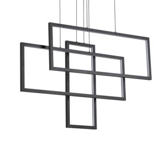 Netlighting Frame LED Decorative Integrated Pendant Light Black 93000K