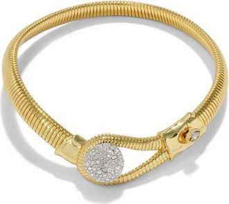 Alexis Bittar Solanales Crystal Pav&eacute; Pebble Collar Necklace in Crystals at Nordstrom