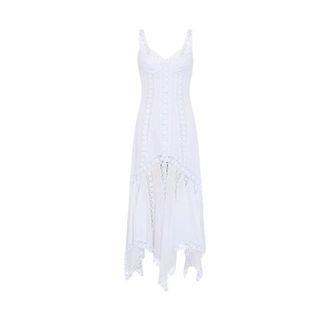Charo Ruiz Ibiza Party Dresses, female, White, L, Blossel Long Dress