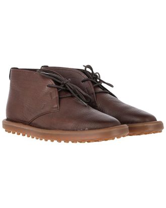 Tod's TodS Mens Leather Lace-Up Desert Boot (Authentic Pre-Loved)