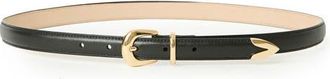 B-Low The Belt Leo Suede Belt in Black Gold at Nordstrom, Size X-Small