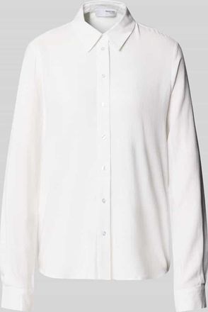 Selected Regular Fit Bluse aus Viskose-Leinen-Mix Modell VIVA in Offwhite, Gr&ouml;&szlig;e 40