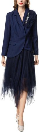 Burryco 2pc Blazer & Skirt Set