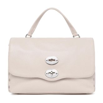 Zanellato Tassen, Dames, Wit, ONE Size, Leer, Postina Bag