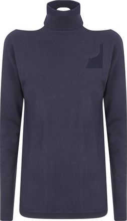 Semicouture Turtleneck Sweater Blanche