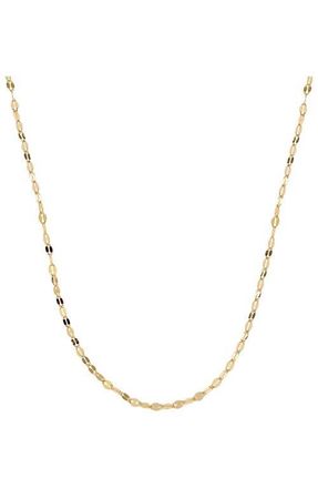 Made by Mary 14k Mini Lace Chain in 14K Solid Gold at Nordstrom