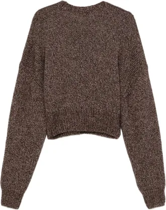 MRZ Wool-Blend Crewneck Sweater - Brown