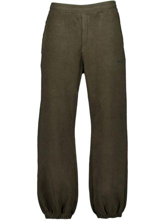 Alexander McQueen logo trousers - men - Cotton - M - Green