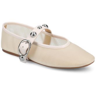 Journee Collection Womens Naveah Studded Ballet Flats