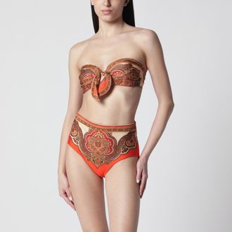 Zimmermann Top bikini con foulard Mahon con motivo Paisley