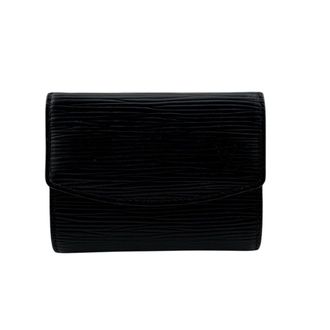 Louis Vuitton Black Leather Coin Purse/Coin Case (Pre-Owned)