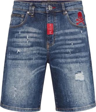 Philipp Plein Uomo, Pantaloncini, Blu, W36, new