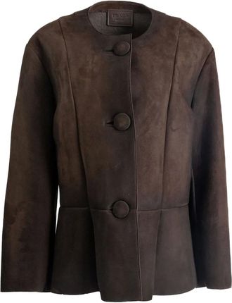 Prada Jas met knopen - Bruin