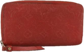 Louis Vuitton Tweedehands leren portemonnees - Dames - Vintage Accessoires - Rood - ONE Size - Leer - Vintage