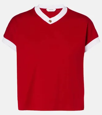 Versace Medusa cotton-blend jersey T-shirt