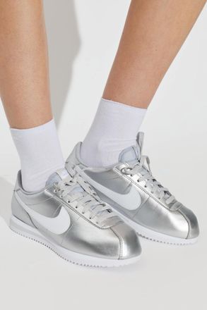 Nike Cortez Sports Shoes, Womens, Silver