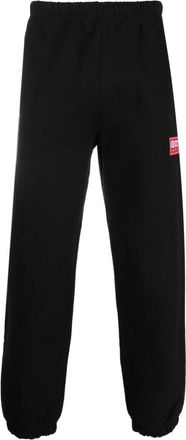 Kenzo Logo-Patch Trainingsbroek - Heren - Sweatpants - Zwart - XL - Katoen - Broeken