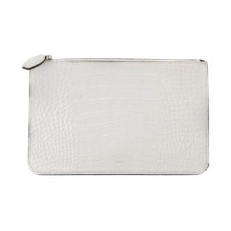 Toteme Threefold Clutch - female - Tot&ecirc;Me - Clutches - White - ONE SIZE - Bags