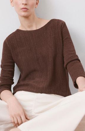 Mango Relaxed Fit Sweater in Chocolate at Nordstrom, Size X-Small