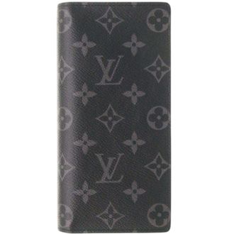 Louis Vuitton Black Monogram Eclipse Long Wallet (Bi-Fold) (Pre-Owned)